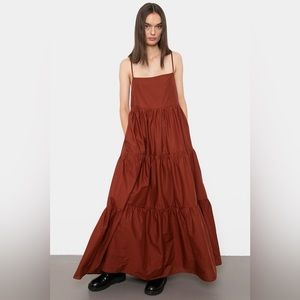 Matteau Tiered Low Back Sundress - Rust